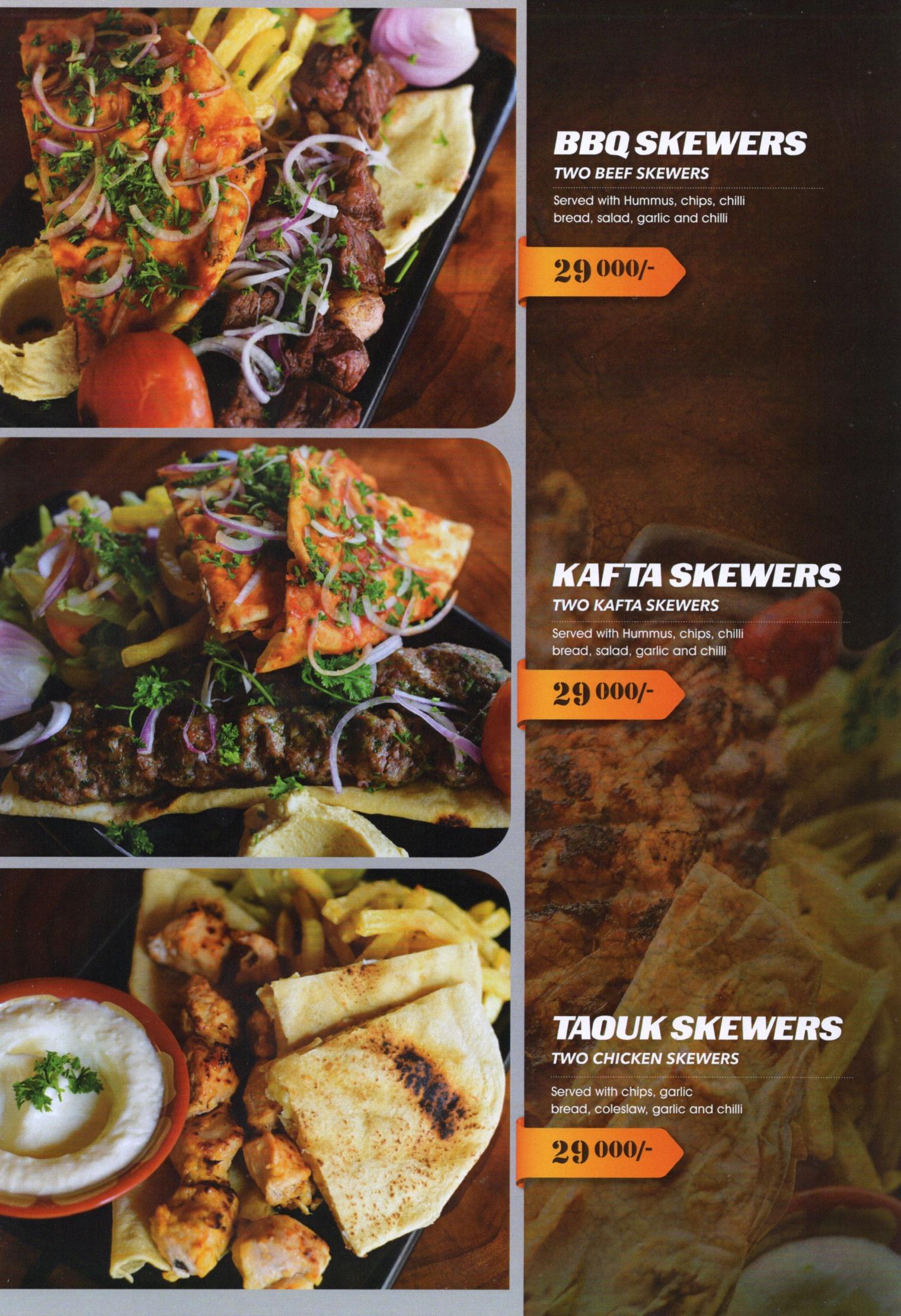 Meza and Salt Restaurant Menu Page 14