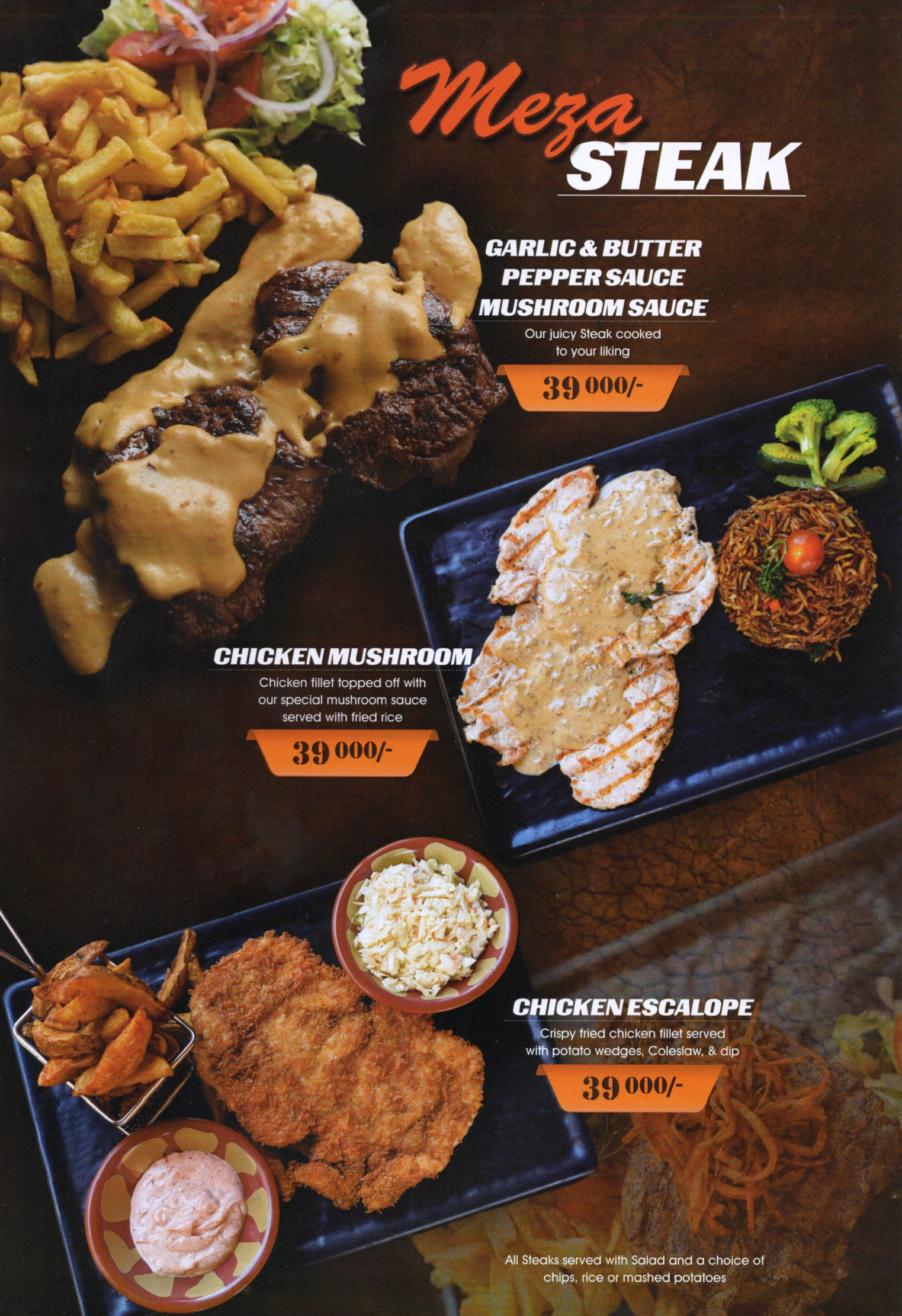 Meza and Salt Restaurant Menu Page 16