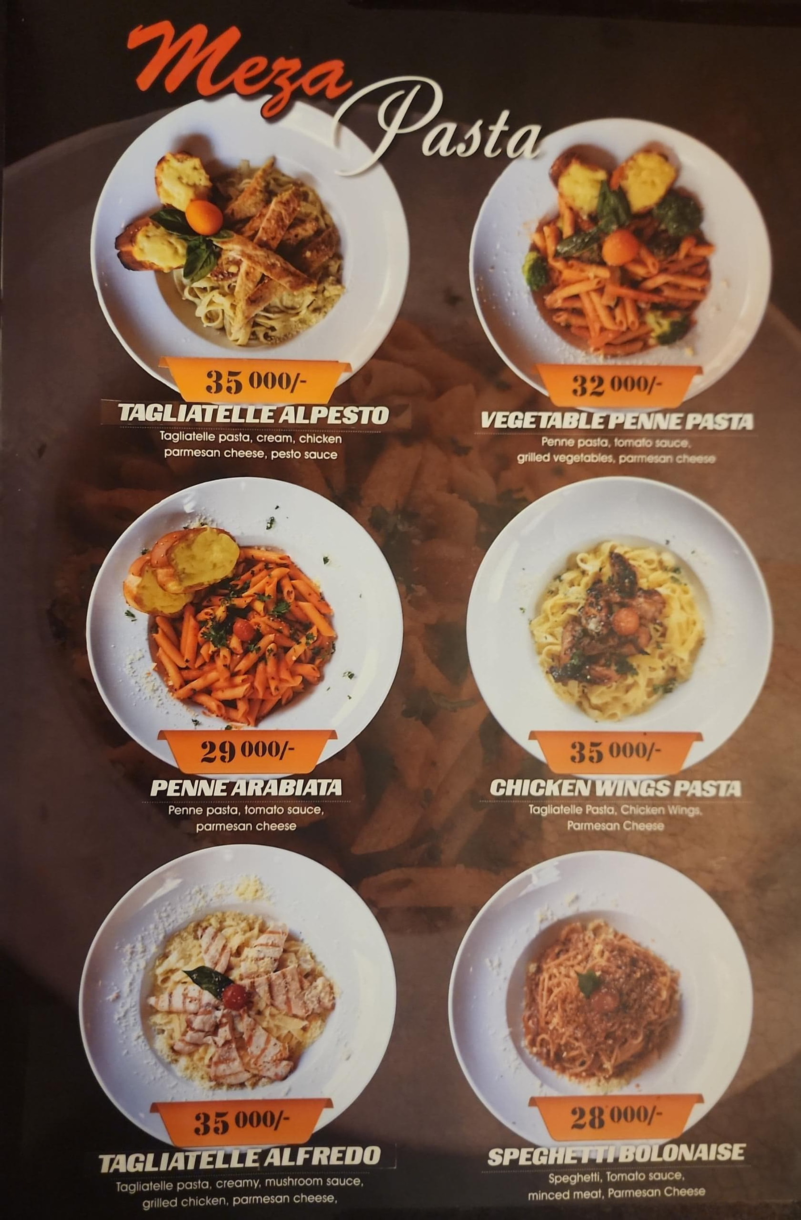 Meza and Salt Restaurant Menu Page 22