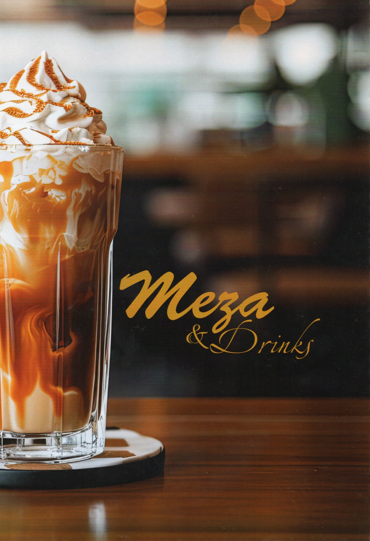 Meza and Salt Restaurant Drinks Menu Cover Page