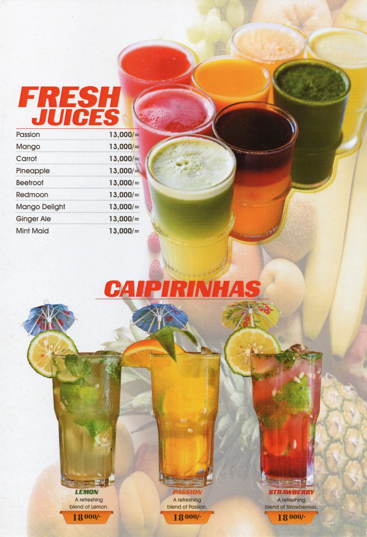 Meza and Salt Restaurant Menu Page 4